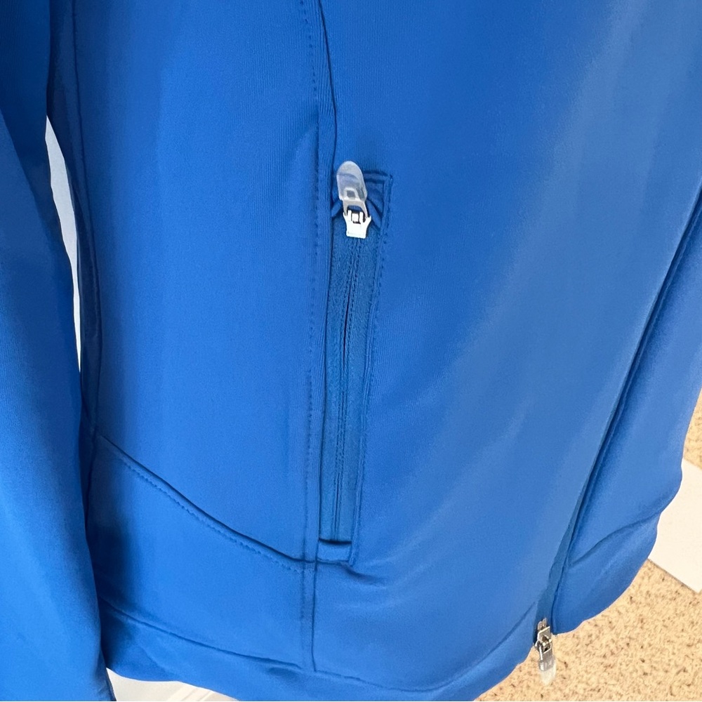 NWT Masters Golf Blue Full Zip Athletic Tech Jacket by Magnolia Lane Sz Medium - Picture 9 of 15
